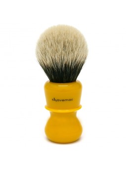 Shavemac Shaving Brush RB3 Silvertip 2-Band 50mm Butterscotch