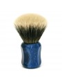 Brocha de Afeitar MB2 Punta Plata Dos Bandas Seta 50mm Azul Mármol Shavemac