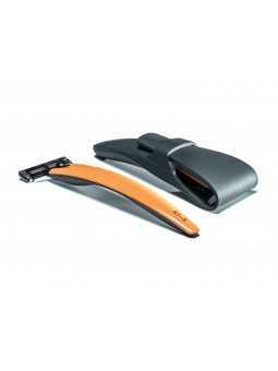 Set de Maquinilla de Afeitar R1 Naranja y Funda Silicona Bolin Webb