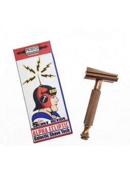 Phoenix Artisan Accoutrements Classic Shaving Razor Alpha Ecliptic Slant Aluminum Bronze