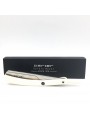 Navaja Barbero Acero Inoxidable Parker PTW Blanca